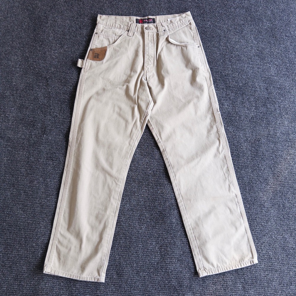Wrangler RIGGS Carpenter Pants Men's 32x32 Khaki Ripstop Workwear 3W020